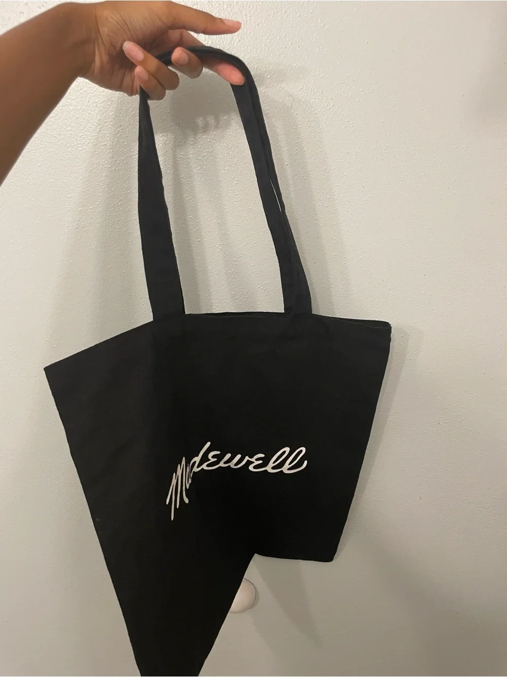 Madewell Bien Fait Black Canvas Tote
